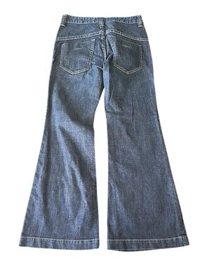 Belle Maison Japanese Brand Premium Dark Indigo Mid/Reg Rise Flare Jeans (25x30)